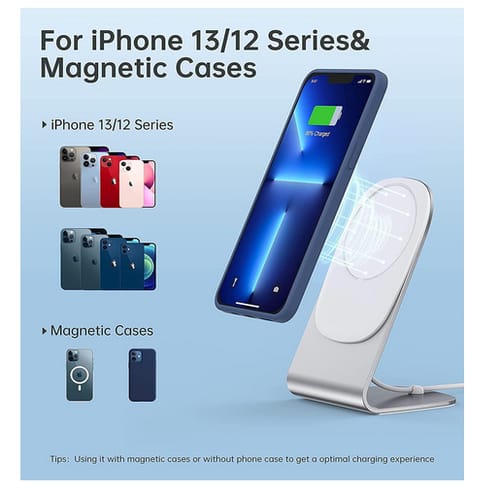 QiCharge Magnetic Wireless Charger for iPhone 13/12