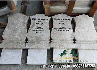 DAFTAR HARGA 20 JENIS KIJINGAN MAKAM MARMER GRANITE TERLARIS BERIKUT NISAN NYA