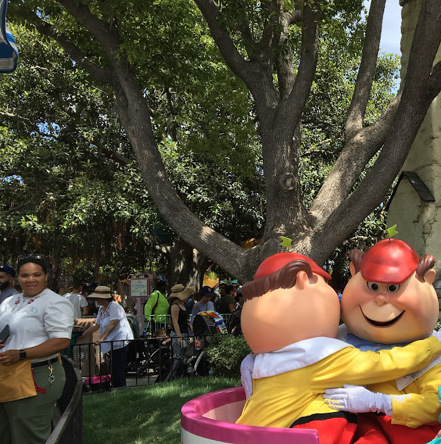 Tweedledee and Tweedledum in a Teacup Disneyland