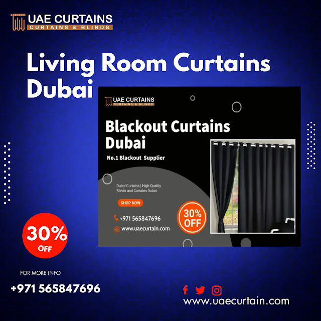 Living Room Curtains Dubai - Buy Luxury Living Room Curtains in Dubai