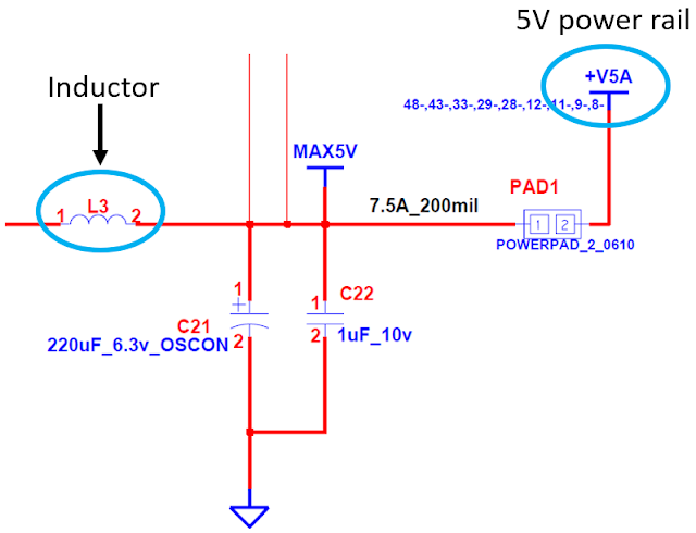 5V power rail schematic