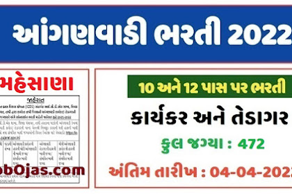 ICDS e-HRMS Mehsana Anganwadi Recruitment 2022