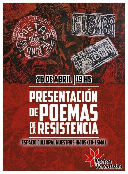 Presentación de la antología Poemas de la Resistencia