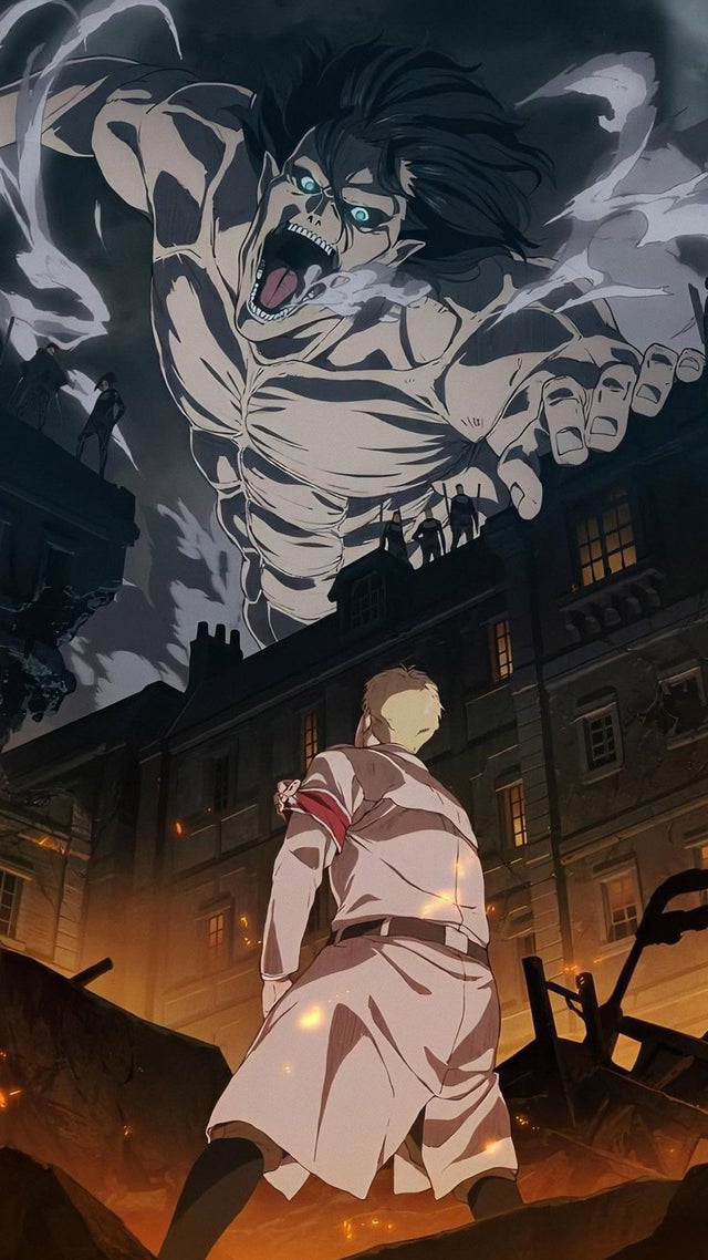 Attack On Titan ANIME wallpaper FOR IOS 16