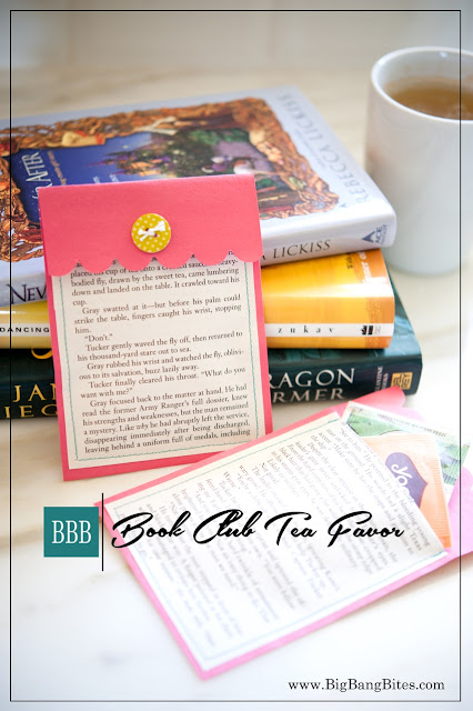 Book Club Tea Favor