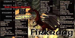 A detailed infographic showing the stats and abilities of Firkraag