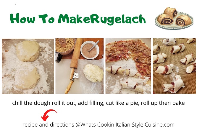 step by step how to make rugelach cookies