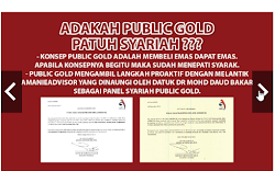 Daftar Public Gold melalui Akaun GAP 29-Nov-2022