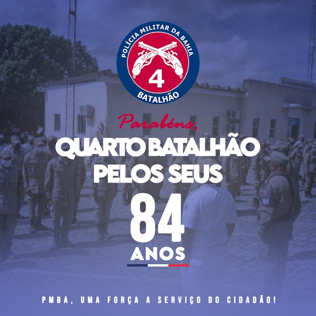  Quarto Batalhão completa 84 ANOS de existência