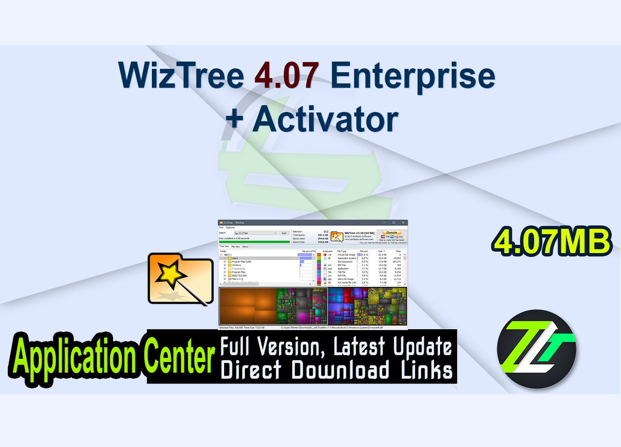 WizTree 4.07 Enterprise + Activator