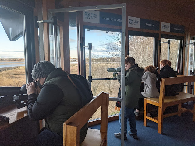 11 Reasons to Visit Angus  - bird watching with telescopes at montrose basin visitor centre