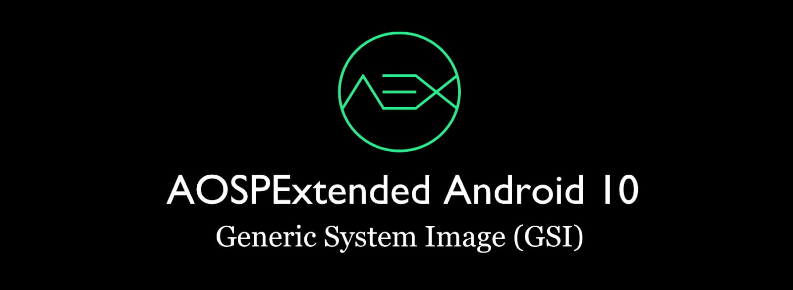 AOSPExtended Android 10 GSI banner illustration