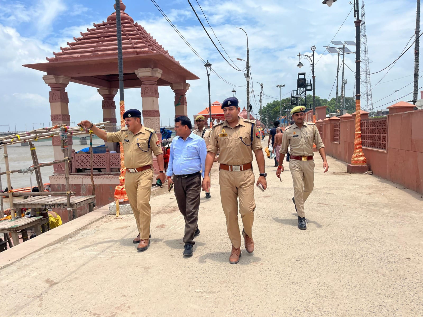 सावन मेला और कावड़ यात्रा को लेकर ADM, SP और CO ने किया निरीक्षण