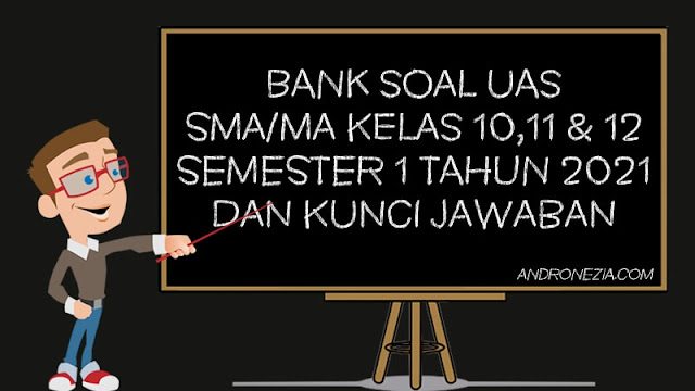 Kumpulan Soal UAS/PAS SMA/MA Kelas 10, 11 & 12 Semester 1 K13 Tahun 2021