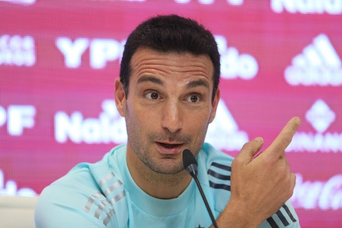 Lionel Scaloni: "Analizamos a los posibles rivales"