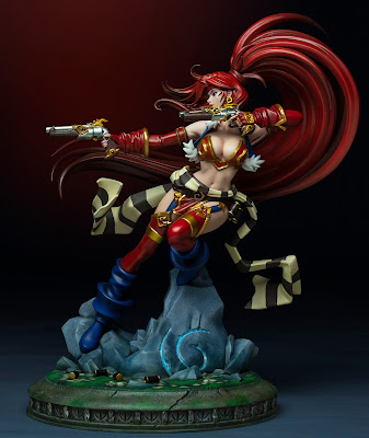 Joe Madureira Battle Chasers Red Monika Statue Design