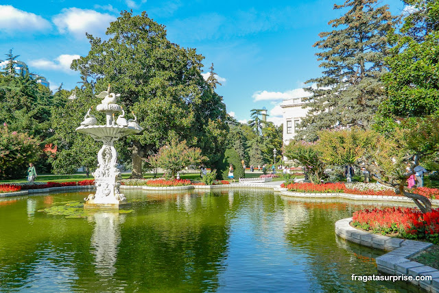 Jardins do Palácio de Dolmabahçe, Istambul