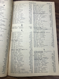 a page in a telephone directory