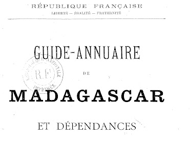 Couverture du guide annuaire de Madagascar de 1901