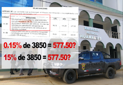 MALABARES MATEMÁTICOS PARA MULTAR A TRANSPORTISTAS