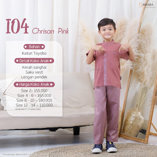 i04 Chrisan Pink Koko Anak