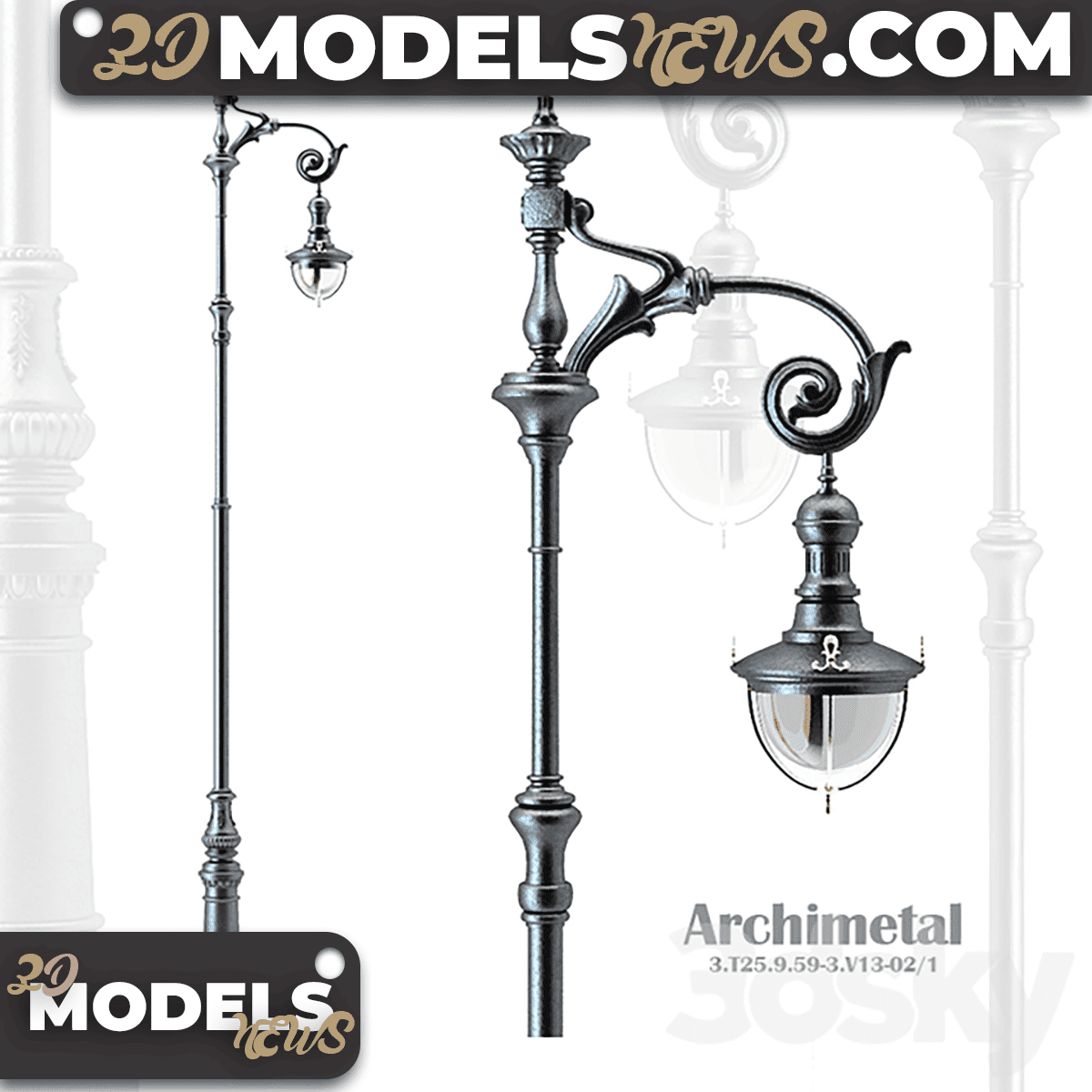 Lighting poles model Archimetall 1