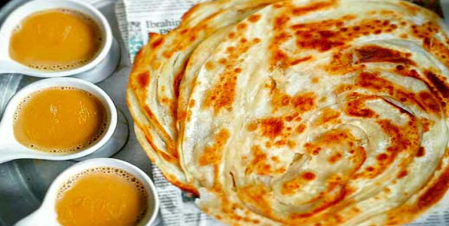 Most common and simples form of Pakistani breakfast is