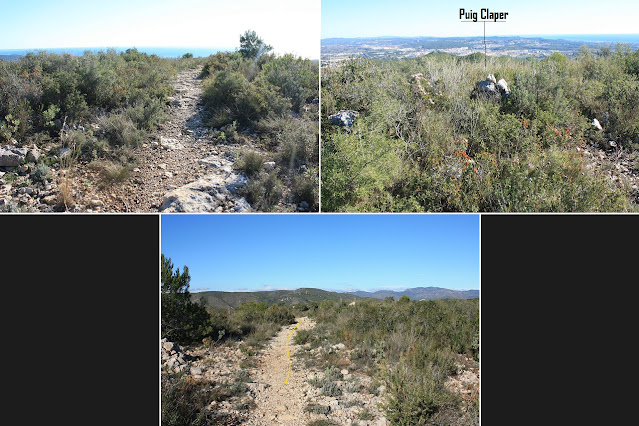 CIMS I COTES DEL BAIX PENEDÈS, EL VENDRELL-EL REPETIDOR-PUIG DEL LLEÓ-PUIG CLAPER-EL RAURELL-ROCA AGUILERA, Camí de la Serra Pedregosa al pas pel Puig Claper