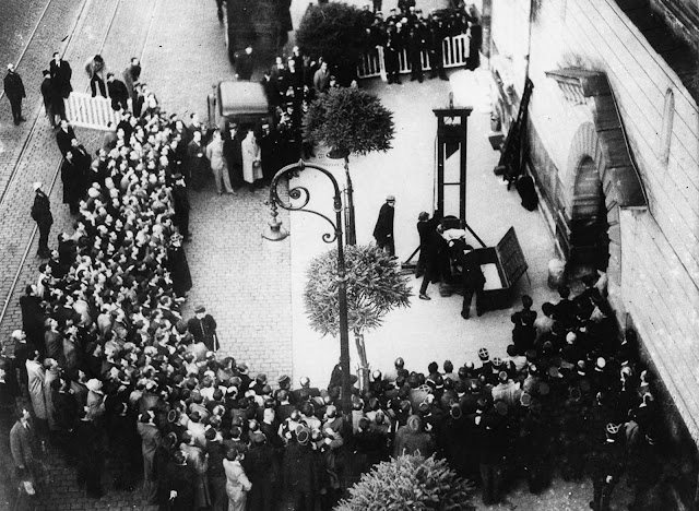 Ostatnią publiczną egzekucję na gilotynie w historii gilotyny wykonano we Francji w 1939 roku.