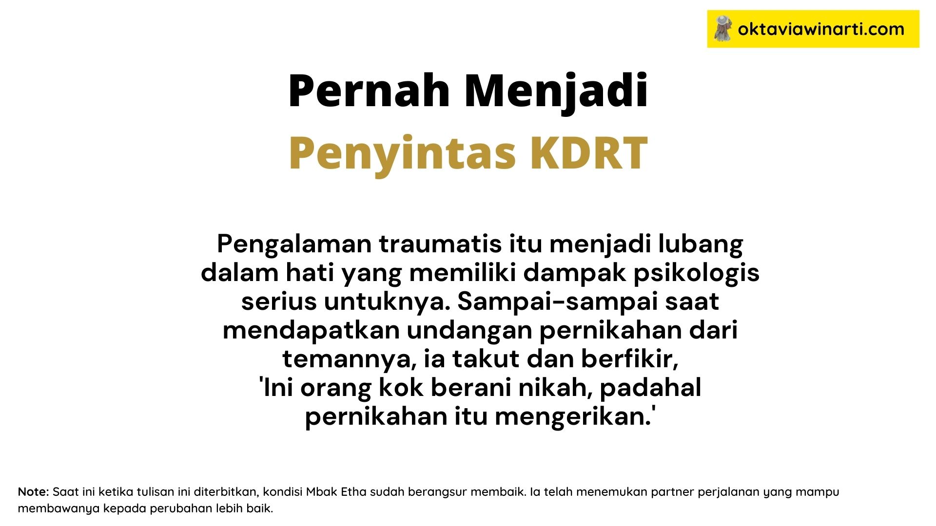 perjalanan hijrah mbak etha