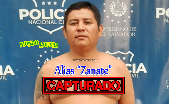 El Salvador: Capturan a peligroso y temido terrorista alias "Zanate" del Barrio 18 de la facción Sureños