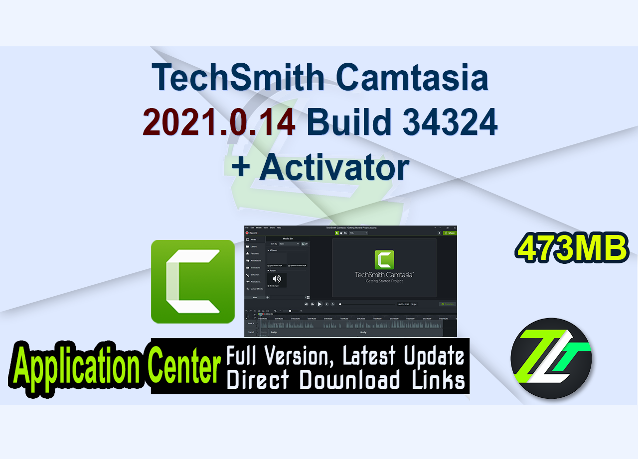 TechSmith Camtasia 2021.0.14 Build 34324 + Activator