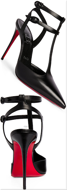 ♦Christian Louboutin Maravilla black leather pumps #christianlouboutin #shoes #brilliantluxury