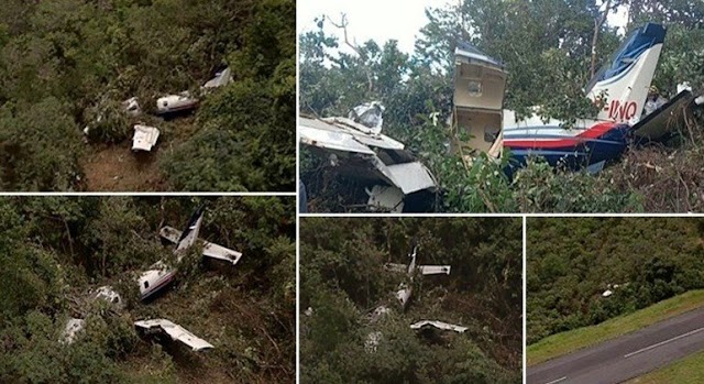 Avião com cinco pessoas cai na fazenda do ex-piloto Nelson Piquet