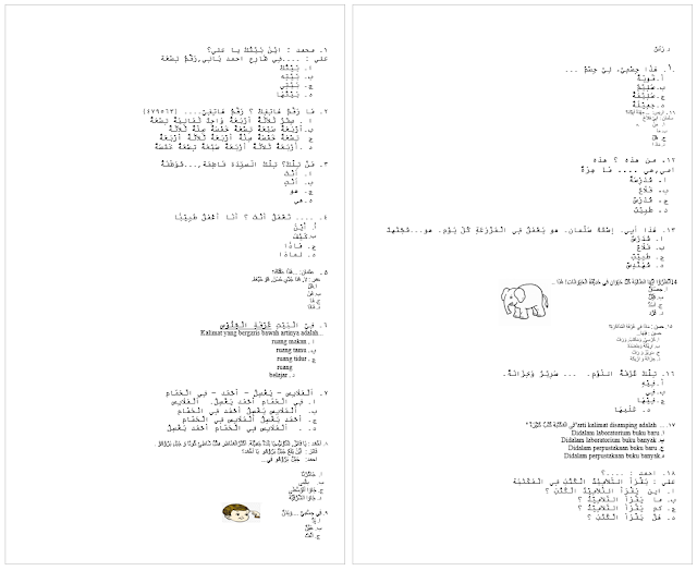 Download Contoh Soal Ujian Sekolah Bahasa Arab Kelas 6 dan Kunci Jawabannya (Ujian Sekolah/Ujian Madrasah)