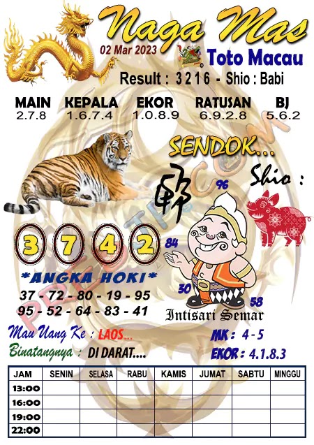 Prediksi Syair Naga Mas Macau Malam Ini 02 Maret 2023