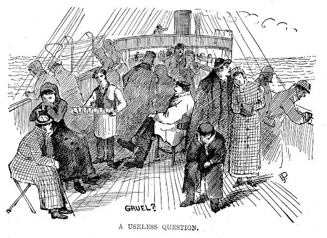 an 1876 sea sick cartoon,