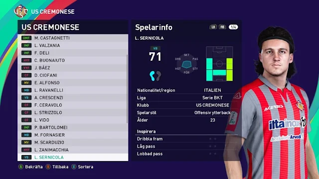 Leonardo Sernicola Face For eFootball PES 2021