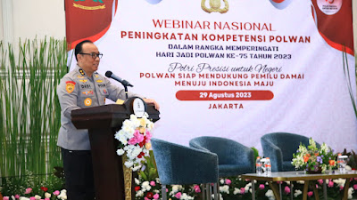 As SDM Ingatkan Pentingnya Peran Polwan Dalam Mengawal Pemilu Damai 2024