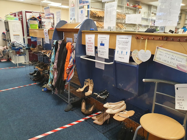 Inside the former Blockbuster Video Express store in Clacton-on-Sea, Essex