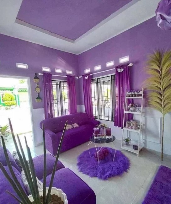 purple paint colors for living room