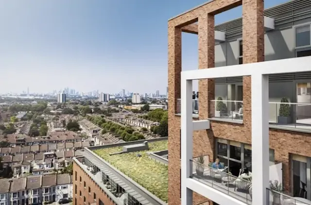 Some of the flats have stunning views of east London. Picture: https://www.barratthomes.co.uk/new-homes/london/