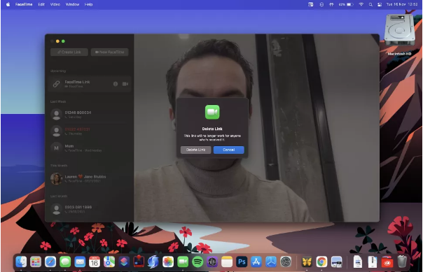 كيفية إنشاء اجتماع FaceTime link في macOS Monterey