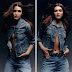 Kriti Sanon Goes Topless in an Unbuttoned Denim Shirt ELLE Magazine