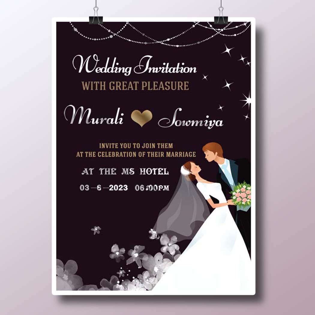 Wedding Invitation PSD Templates