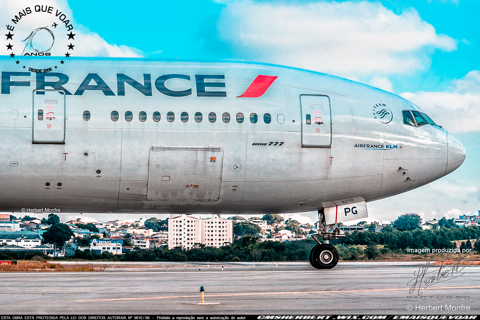 Air France Expands Flights to Sao Paulo | Photo © Herbert Monfre - Airplane photographer - Events - Advertising - Essays - Hire the photographer by e-mail cmsherbert@hotmail.com | Image produced by Herbert Pictures - MORE THAN FLY