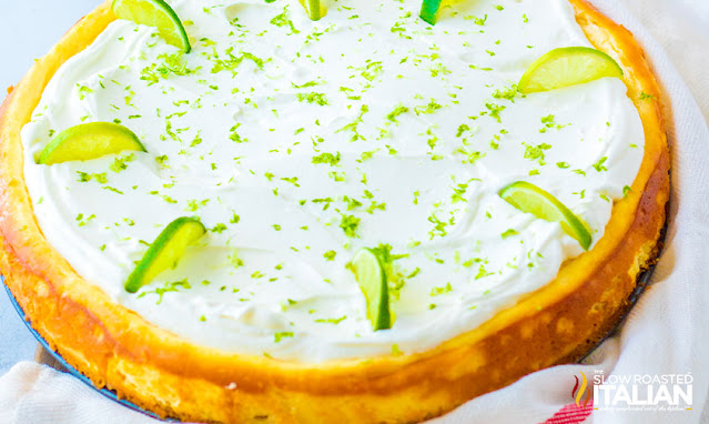 cheesecake factory key lime cheesecake, unsliced