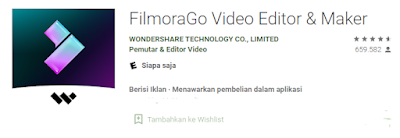 aplikasi editing video FilmoraGo untuk hp