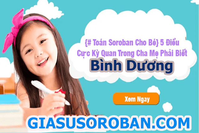 Gia sư toán soroban tại nhà