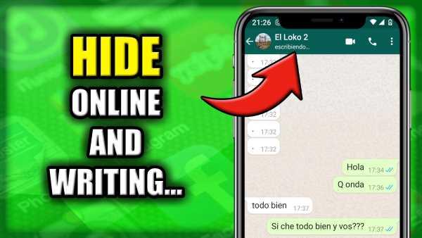 How to hide online, seen and writing in original WhatsApp
